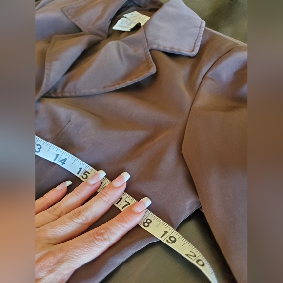 White Stag Chocolate Brown Women's Rain Trench Coat sz S 4/6 - Picture 7 of 9